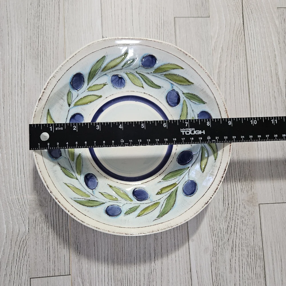 Crate & Barrel Gianna Pasta/Soup Bowl Retired Pattern Earthenware Rare Italy 9